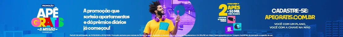 A promoção que sorteia apartamentos e dá prêmios diários já começou.