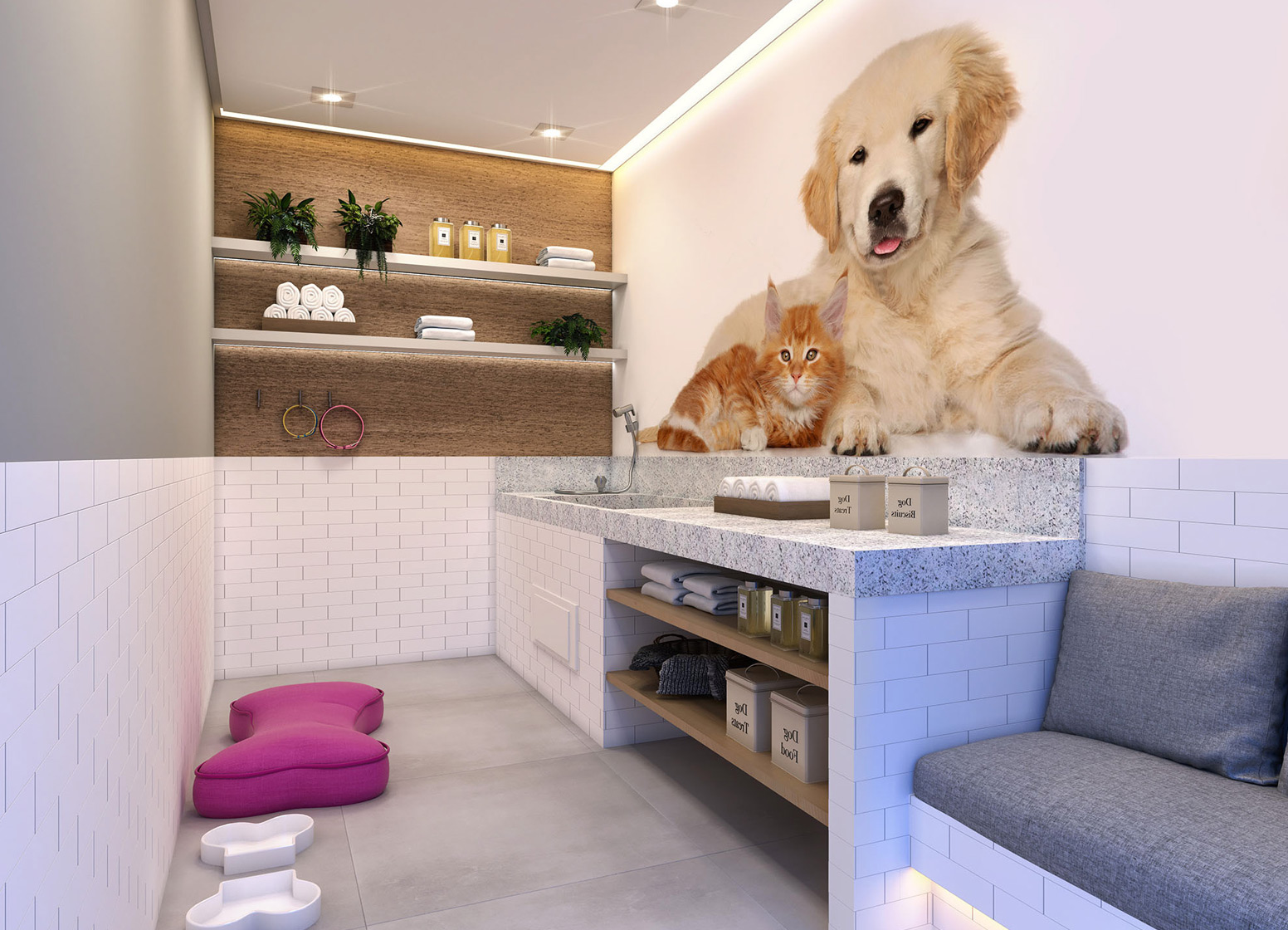 Pet Care - Perspectiva Ilustrada - Plano&amp;Reserva Vila Andrade