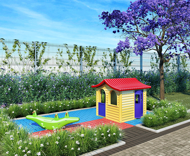 Playgroud - Perspectiva Ilustrada - Plano&amp;Estação Santo Amaro