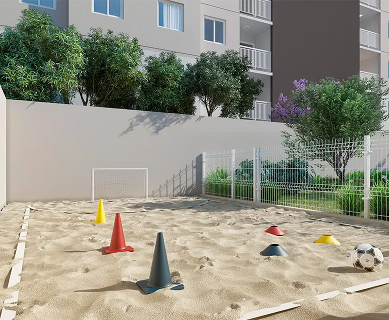 MAPP Barra Funda — Mini quadra de areia - Perspectiva Ilustrada - Água Branca