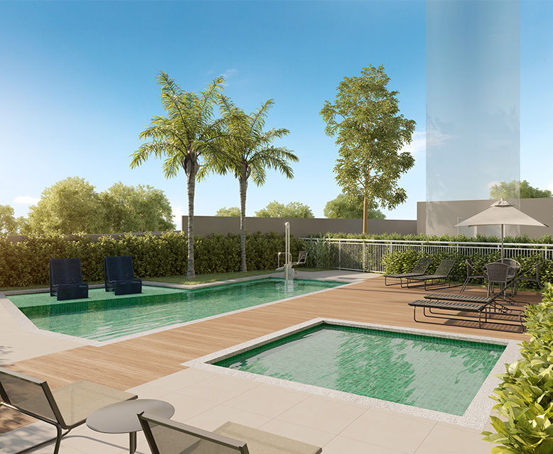 Piscina - Perspectiva Ilustrada - Mistá by Plano&amp;Plano