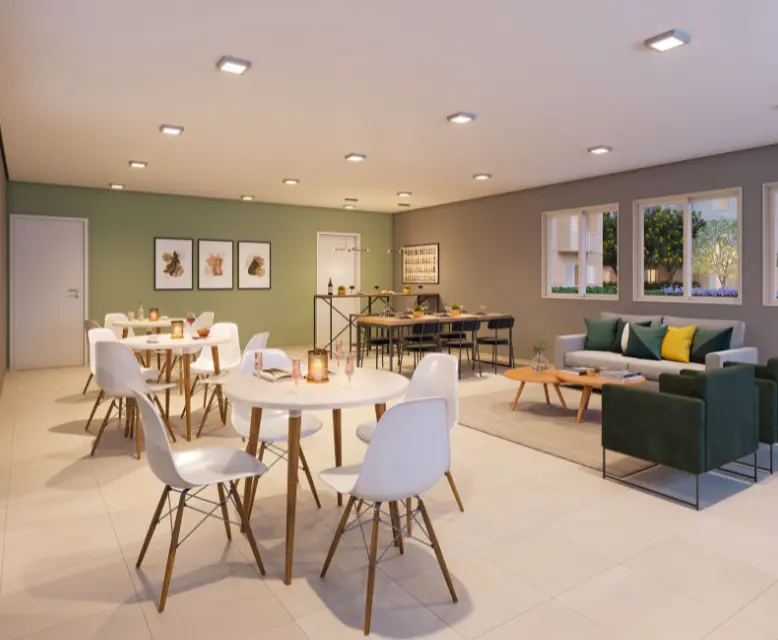 Plano&Mais Belém — Salão de Festas - Perspectiva Ilustrada