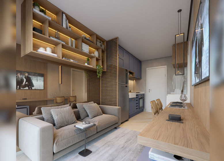 Living - Perspectiva Ilustrada