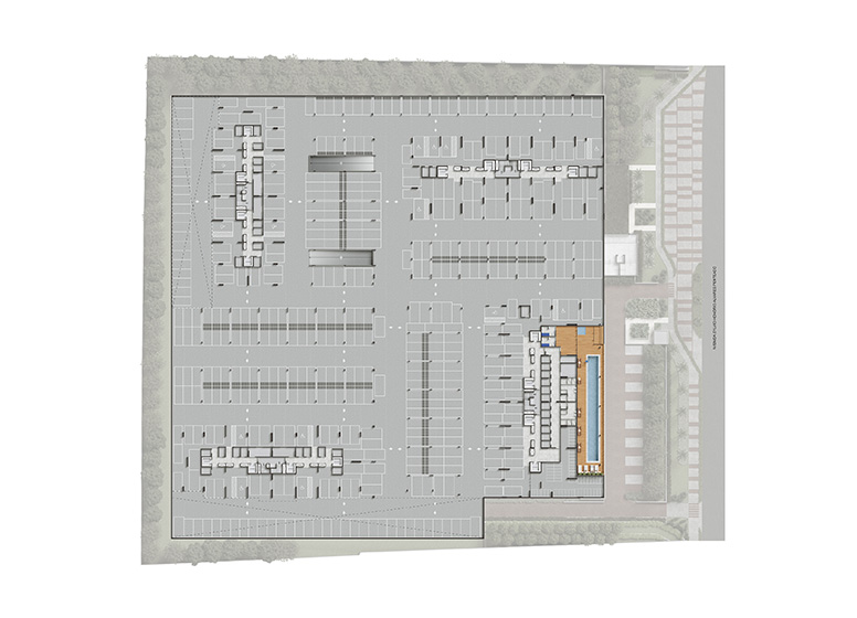 Implantação Térreo - Perspectiva Ilustrada