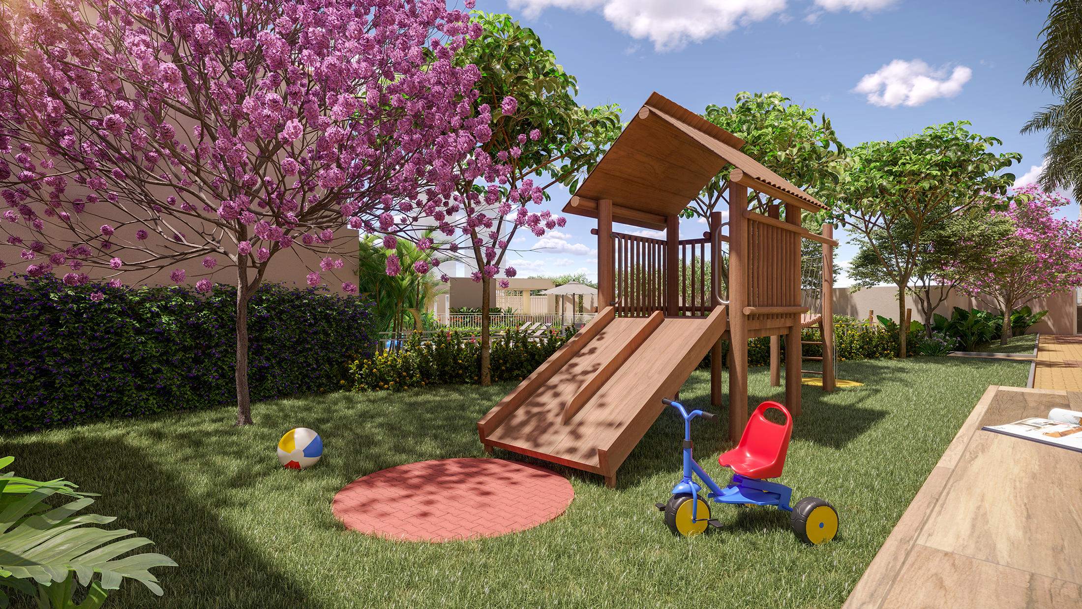 Playground - Perspectiva Ilustrada - Plano&amp;Vila Ema