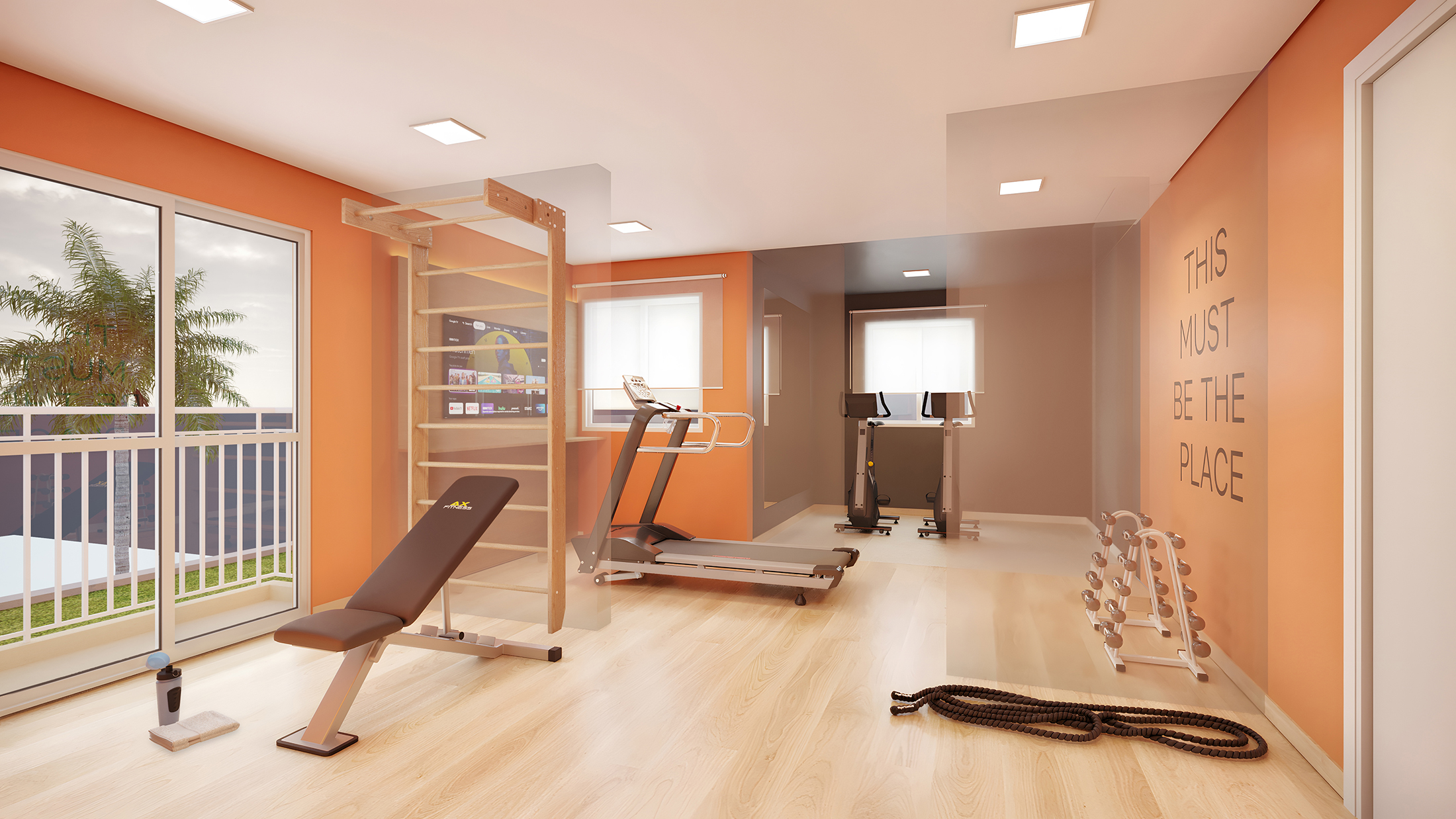Fitness - Perspectiva Ilustrada - Plano&amp;Vila Ema