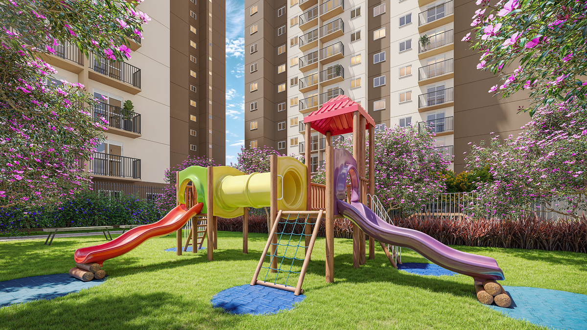 Playground - Perspectiva Ilustrada - Vila Boulevard Mooca