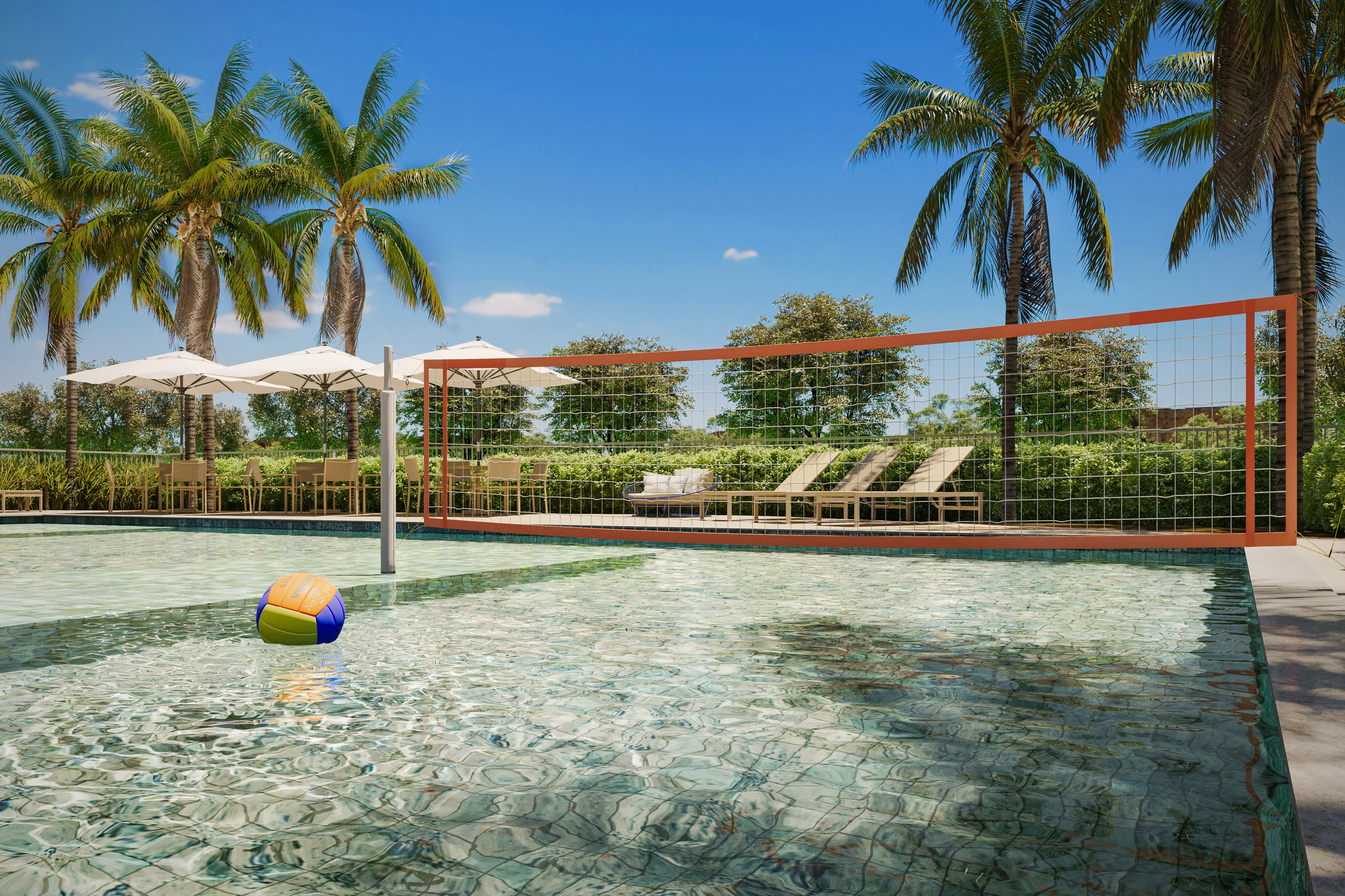 Piscina Biri Bol - Perspectiva Ilustrada - NID Alphaville
