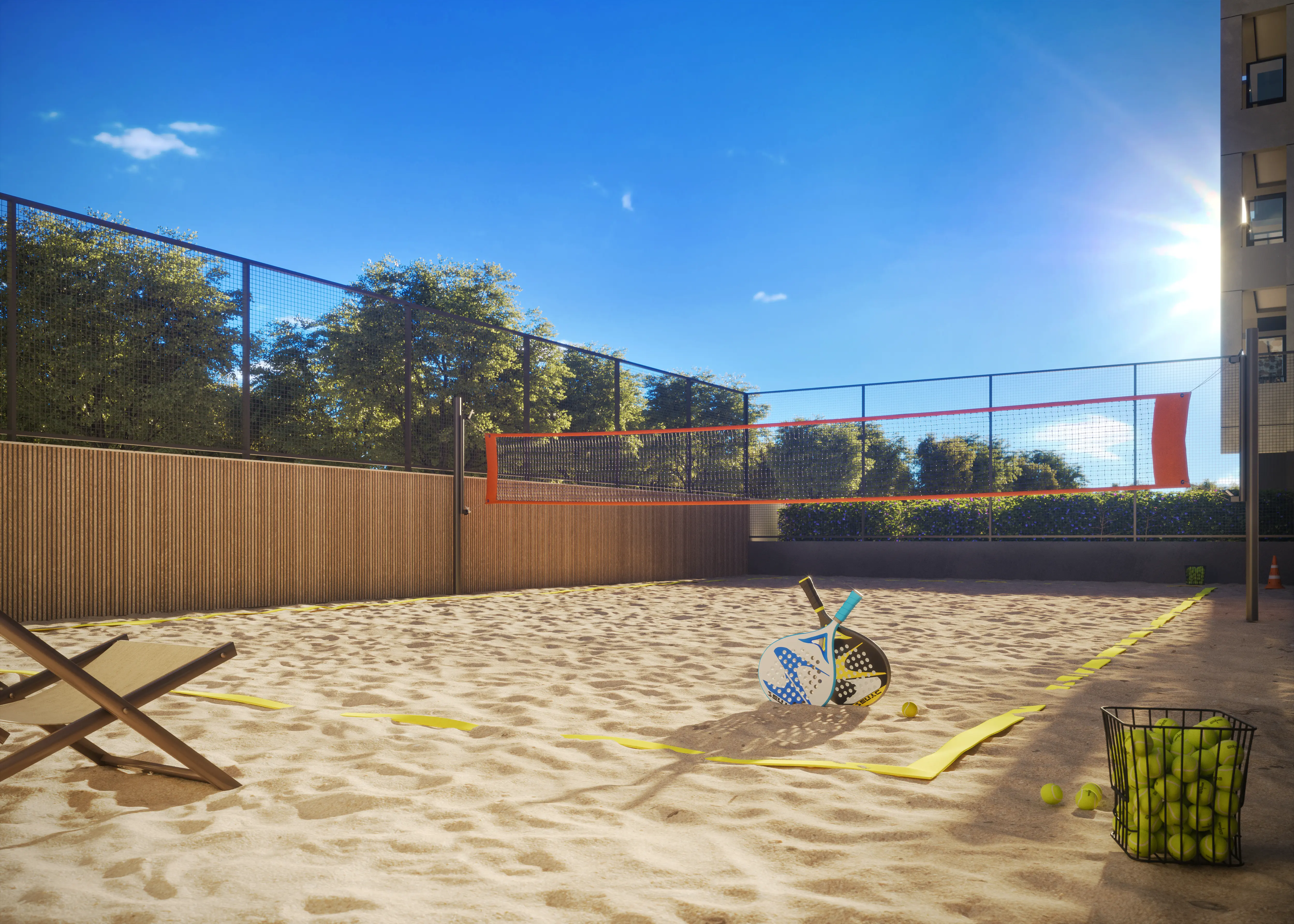 Beach Tenis - Perspectiva Ilustrada - NID Alphaville