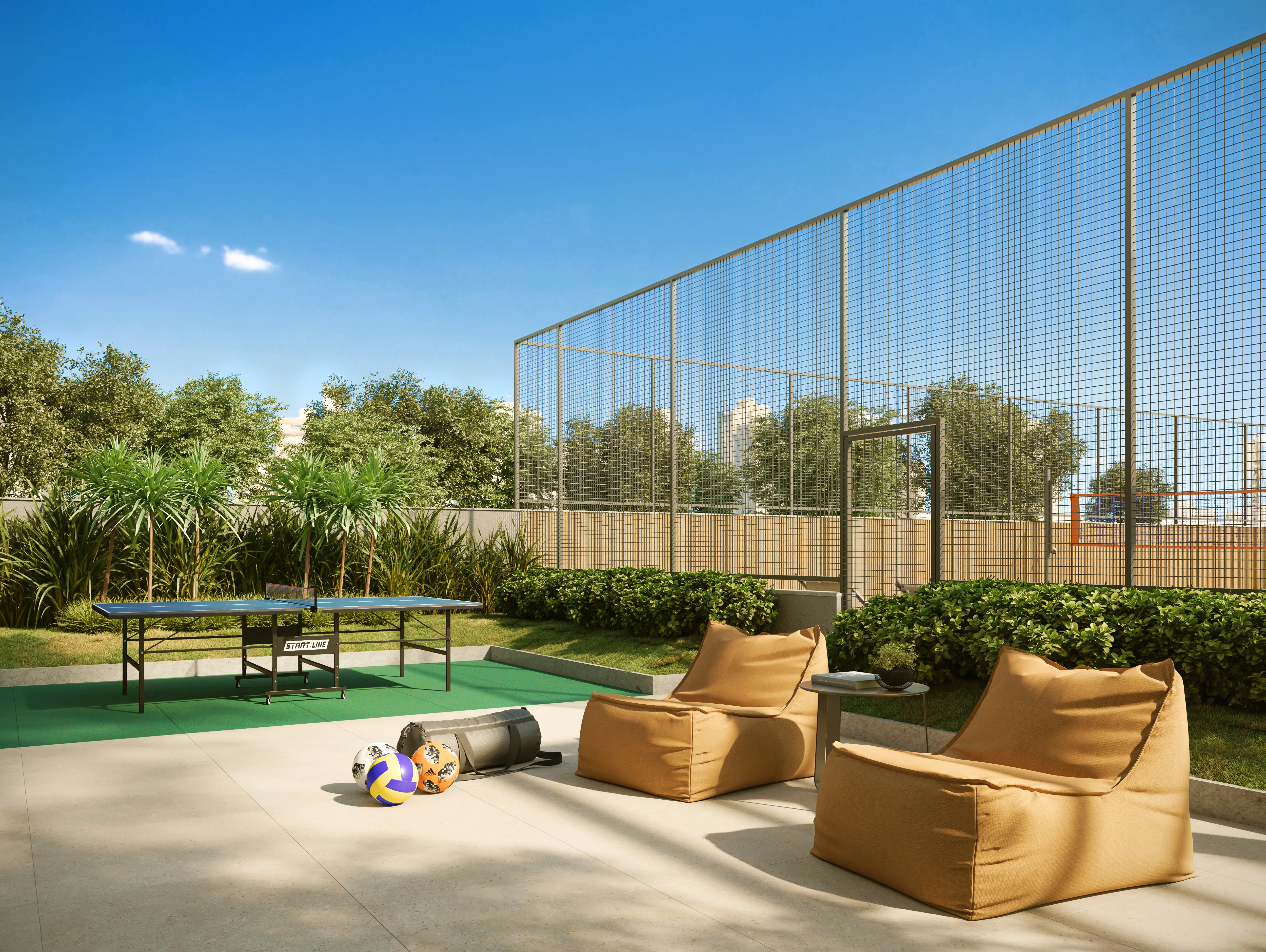 Apoio Externo Sport Bar - Perspectiva Ilustrada - NID Alphaville