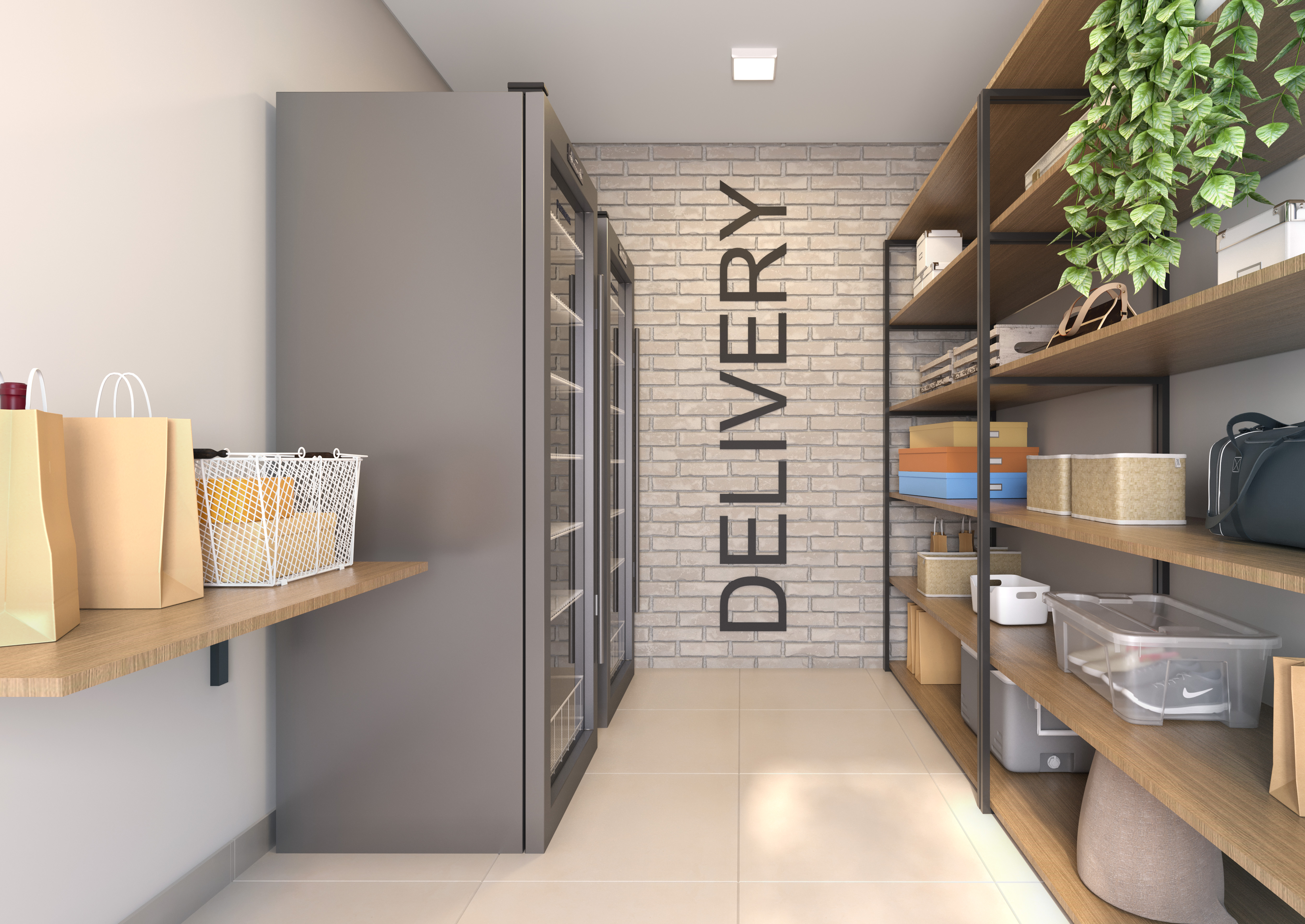 Delivery  - Perspectiva Ilustrada (As áreas que são entregues equipadas constam expressamente no Memorial Descritivo. A área ilustrada é uma sugestão de uso e depende de contratação do serviço/infraestrutura/decoração pelo condomínio) image number 12