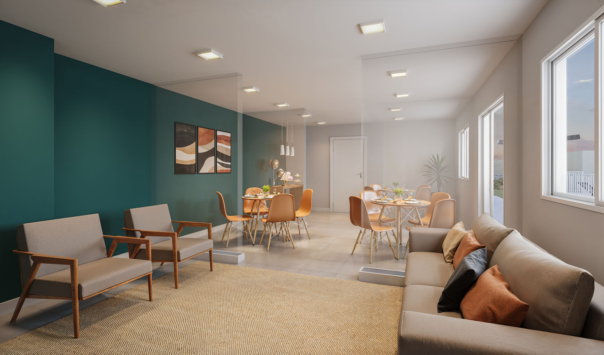 Salão de Festas  - Perspectiva Ilustrada image number 7