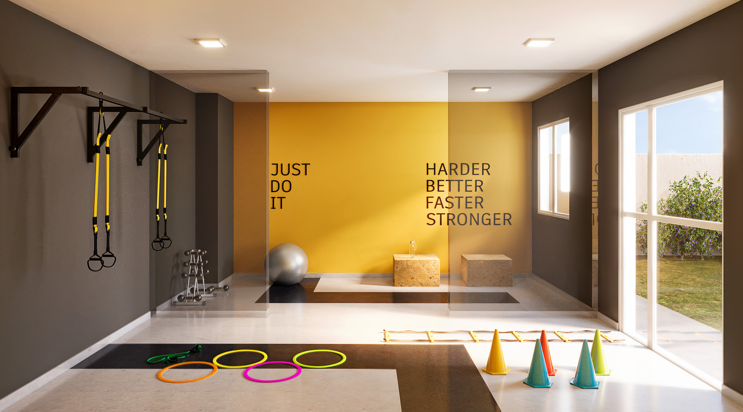 Sala de ginástica - Perspectiva llustrada image number 12