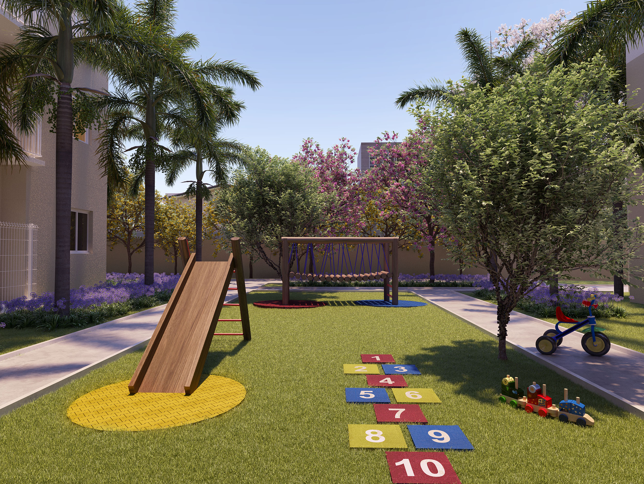 Playground - Perspectiva Ilustrada - Plano&amp;Jaçanã