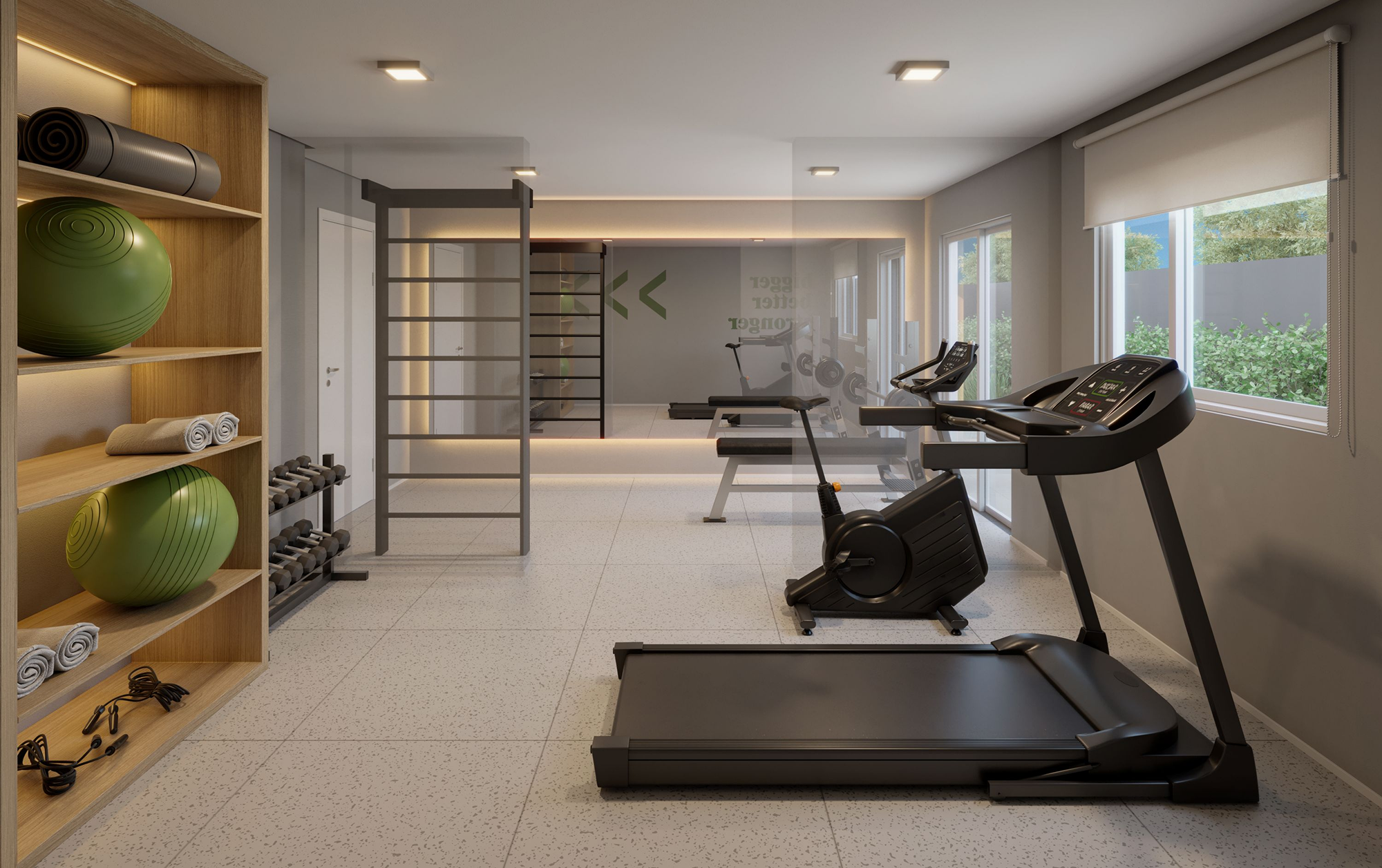 Fitness - Perspectiva Ilustrada  - Plano&amp;Vila Leopoldina