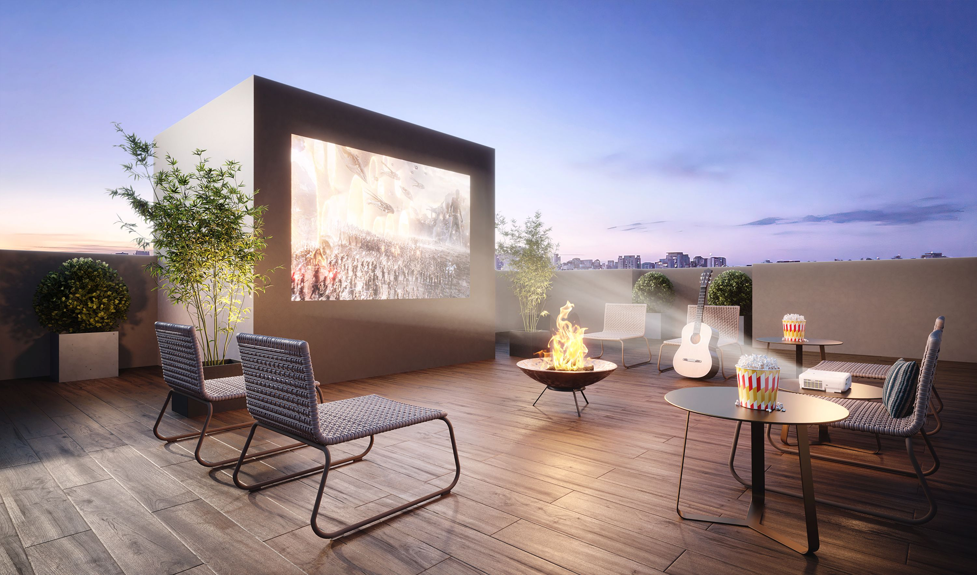 Rooftop - Perspectiva Ilustrada  - Plano&amp;Vila Leopoldina
