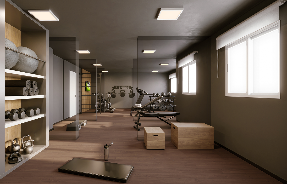 Fitness - Perspectiva Ilustrada  - Centro&amp;Santa Cecília