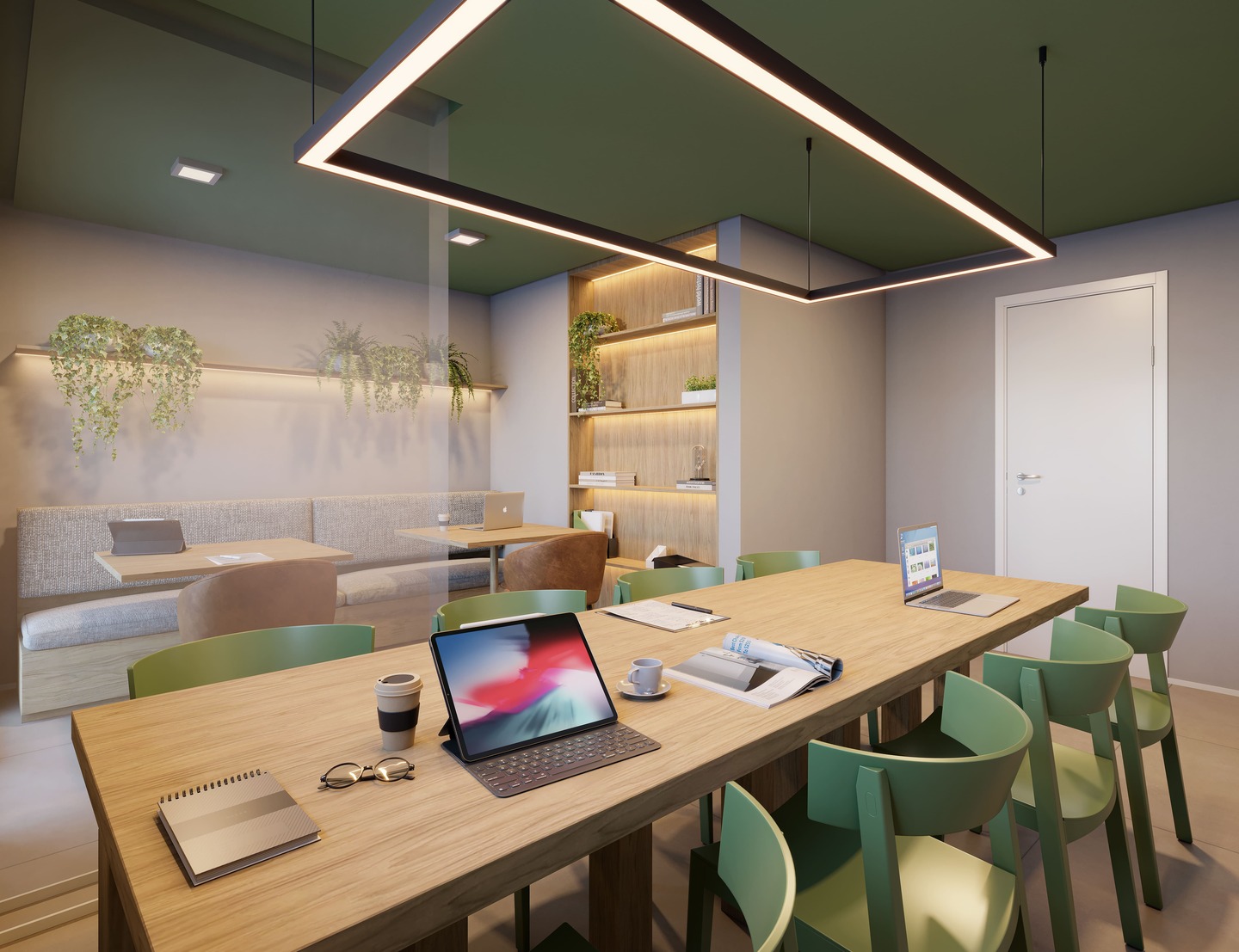 Coworking - Perspectiva ilustrada - Plano&amp;Vila Leopoldina