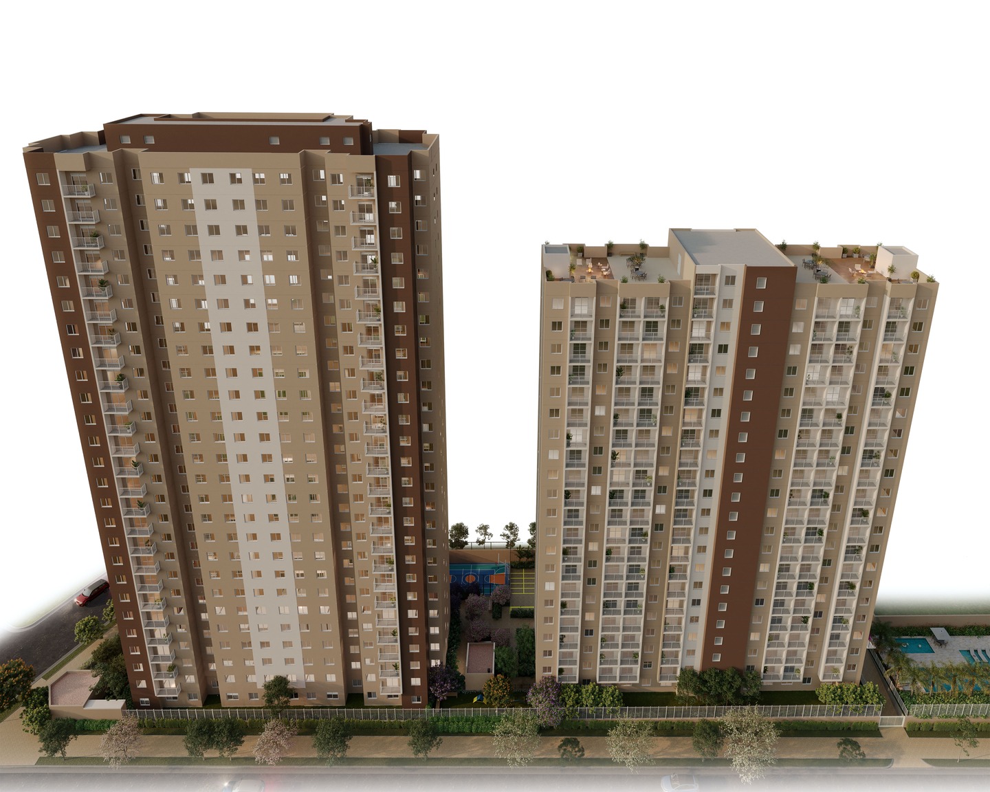 Fachada - Perspectiva ilustrada - Plano&amp;Vila Leopoldina