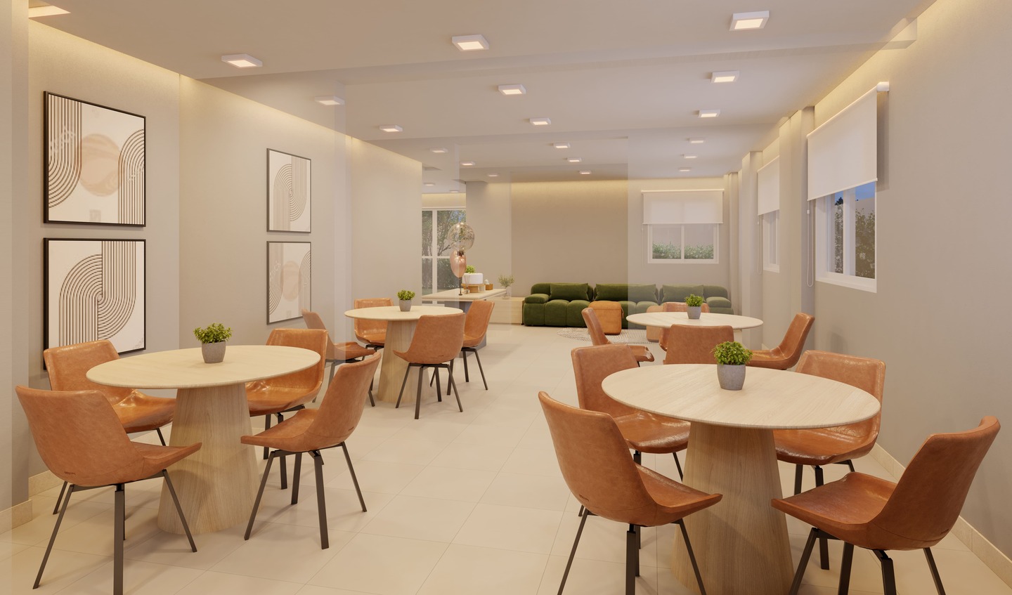 Salão de Festas - Perspectiva ilustrada - Plano&amp;Vila Leopoldina