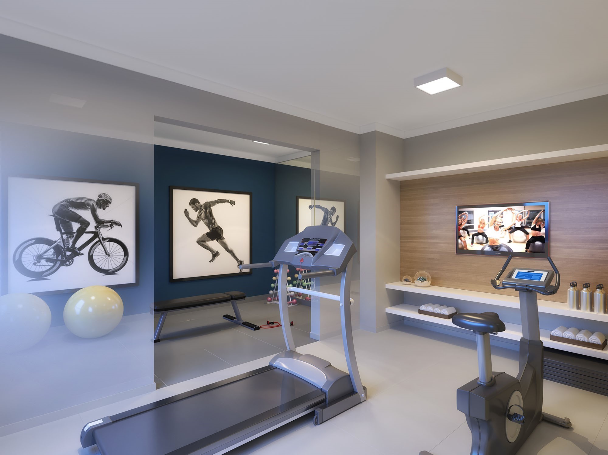 Fitness - Perspectiva Ilustrada - Plano&amp;Mais Butantã