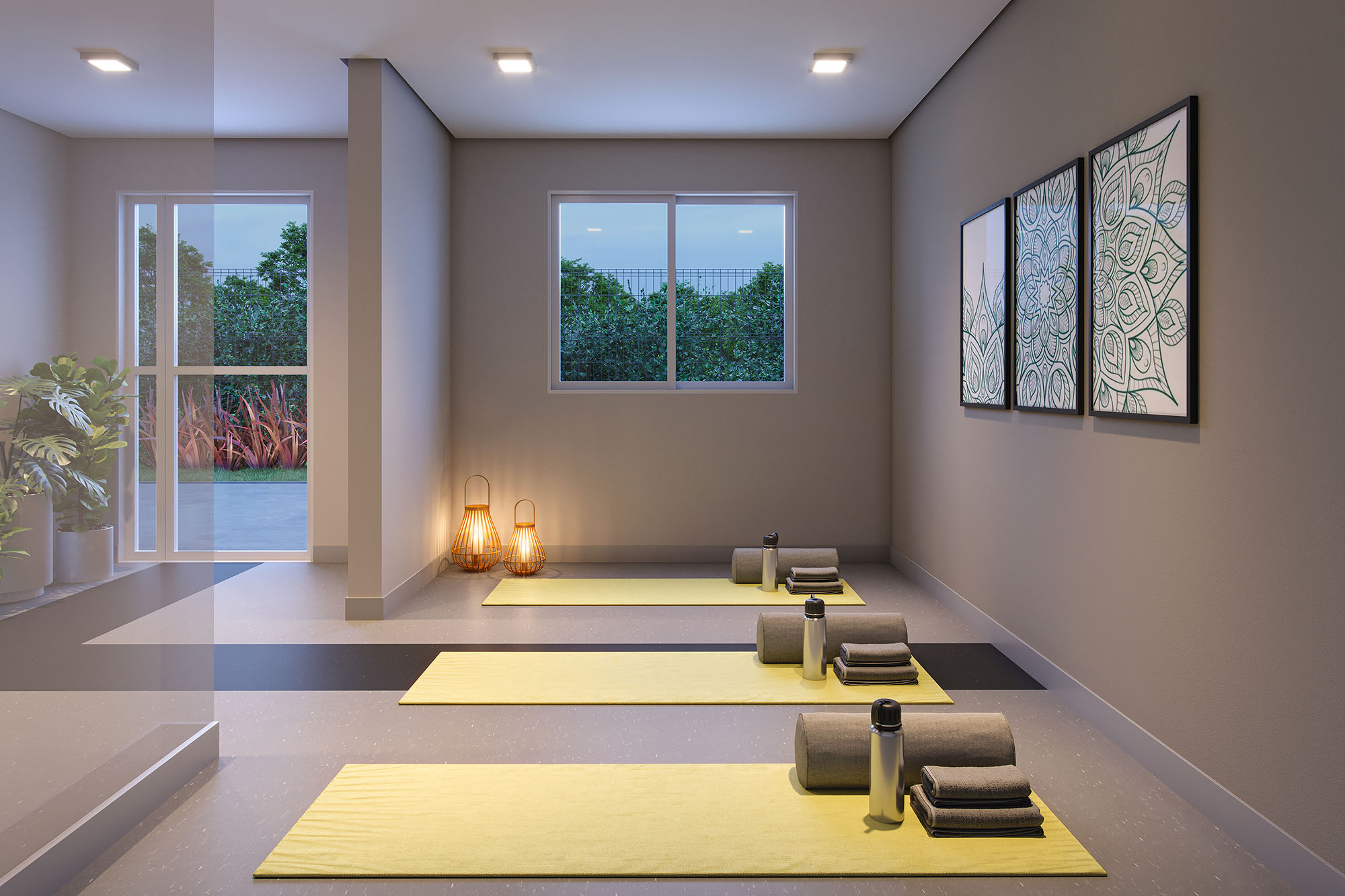 Sala de Gin&aacute;stica - Perspectiva Ilustrada image number 15