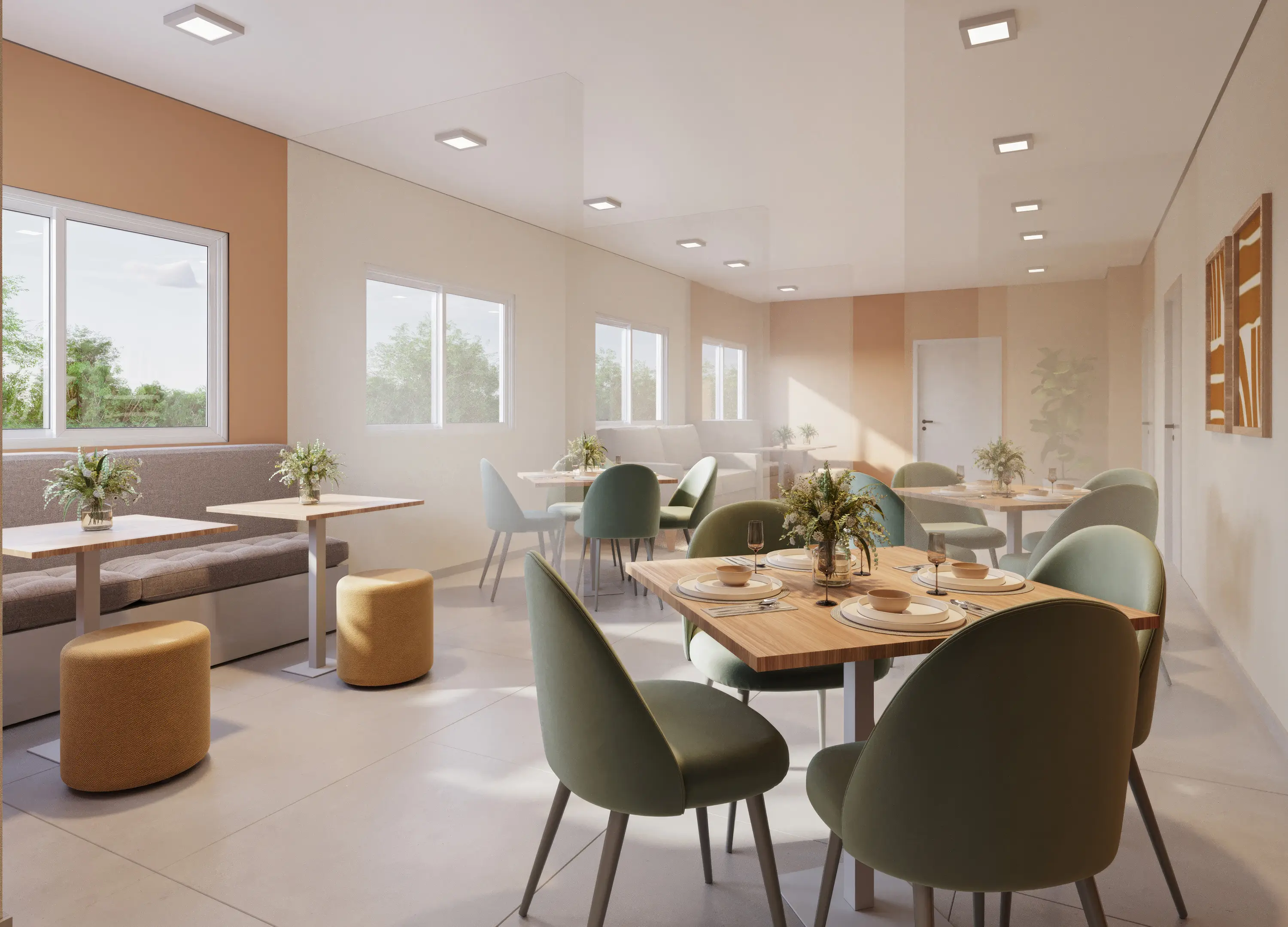 Plano&Park Santo Amaro — Salão de Festas - Perspectiva Ilustrada