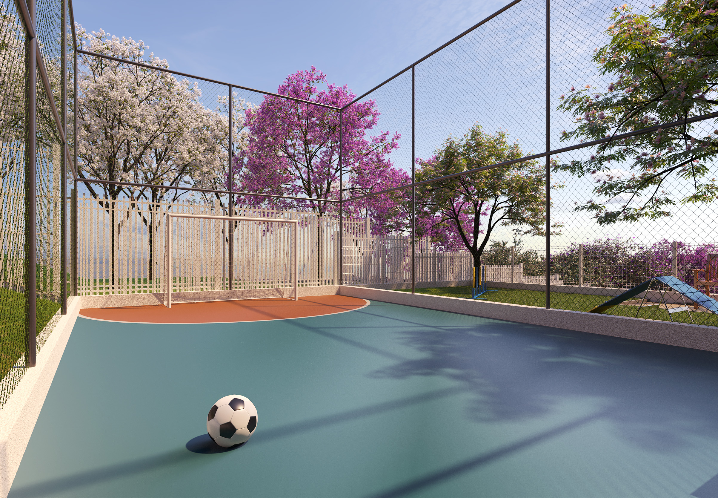 Mini quadra - Perspectiva Ilustrada  - Plano&amp;Raízes das Mercês