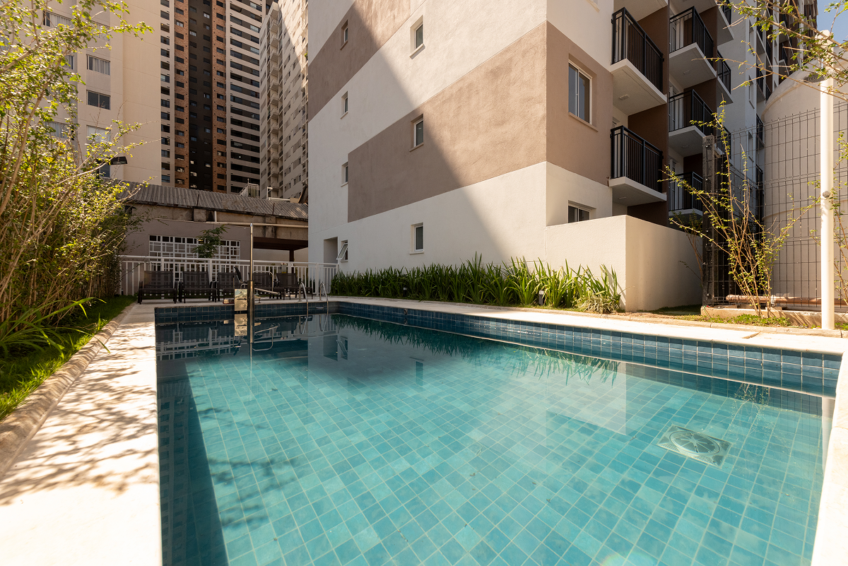 Piscina - Perspectiva Ilustrada - Plano&amp;Parque Brás