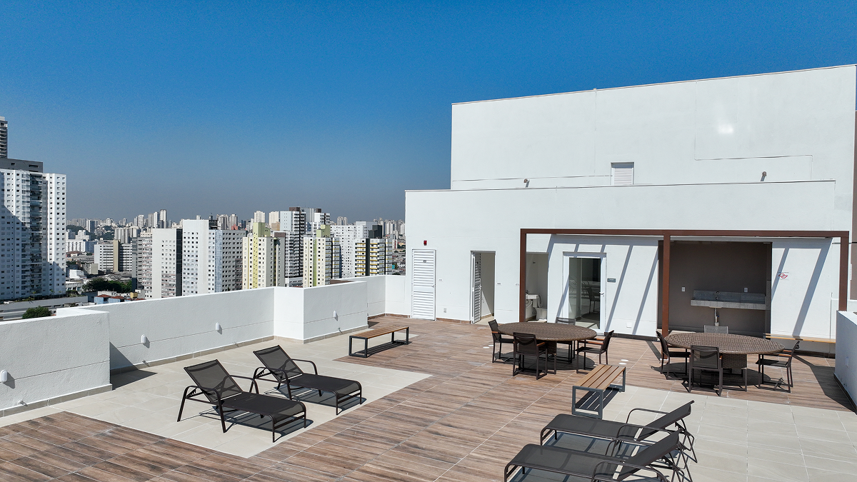 Rooftop - Perspectiva Ilustrada - Plano&amp;Parque Brás