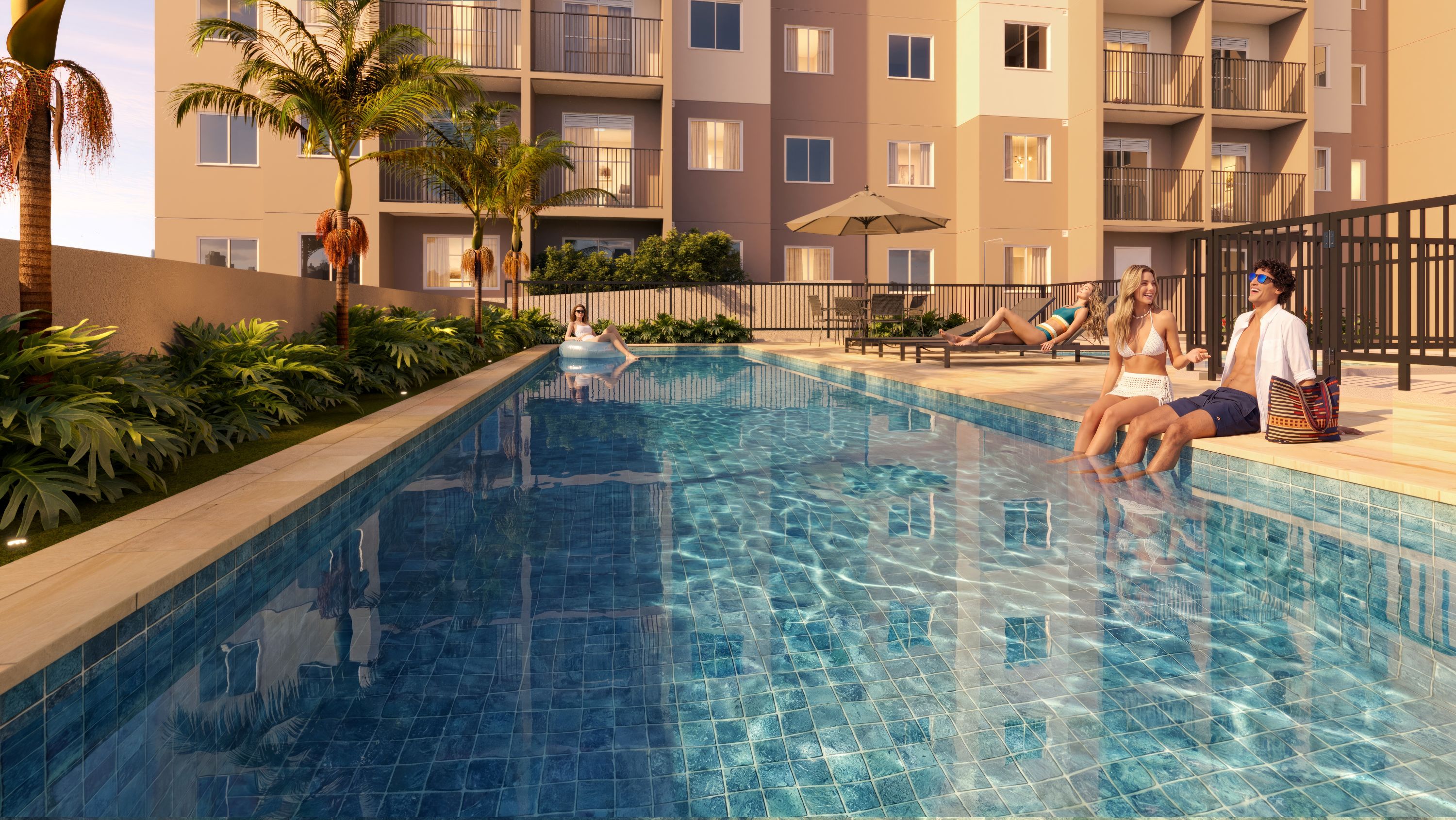 PIscina - Perspectiva Ilustrada - Duetto São Domingos