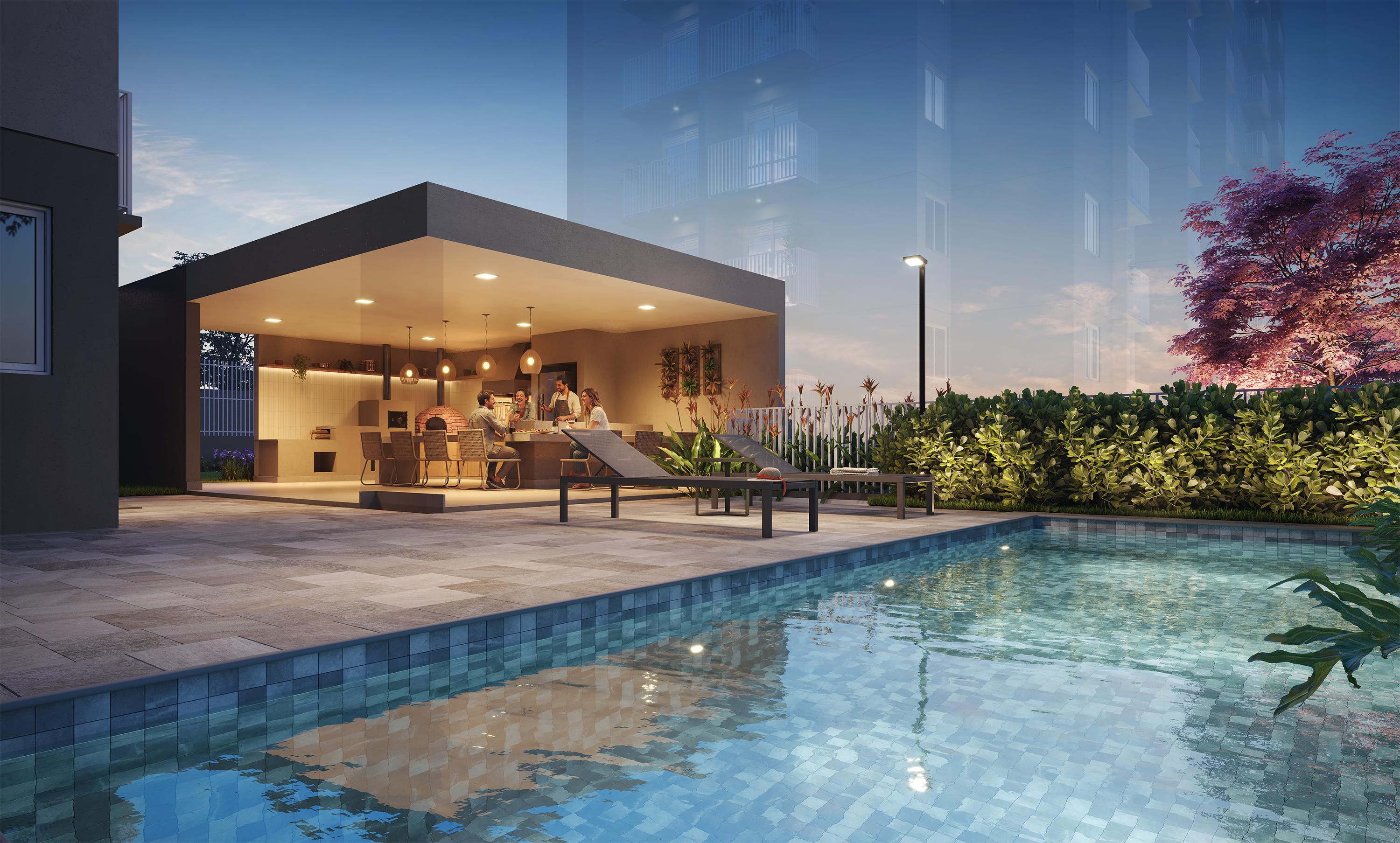 Casa de Campo - Perspectiva Ilustrada - Natuá by Plano&amp;Plano